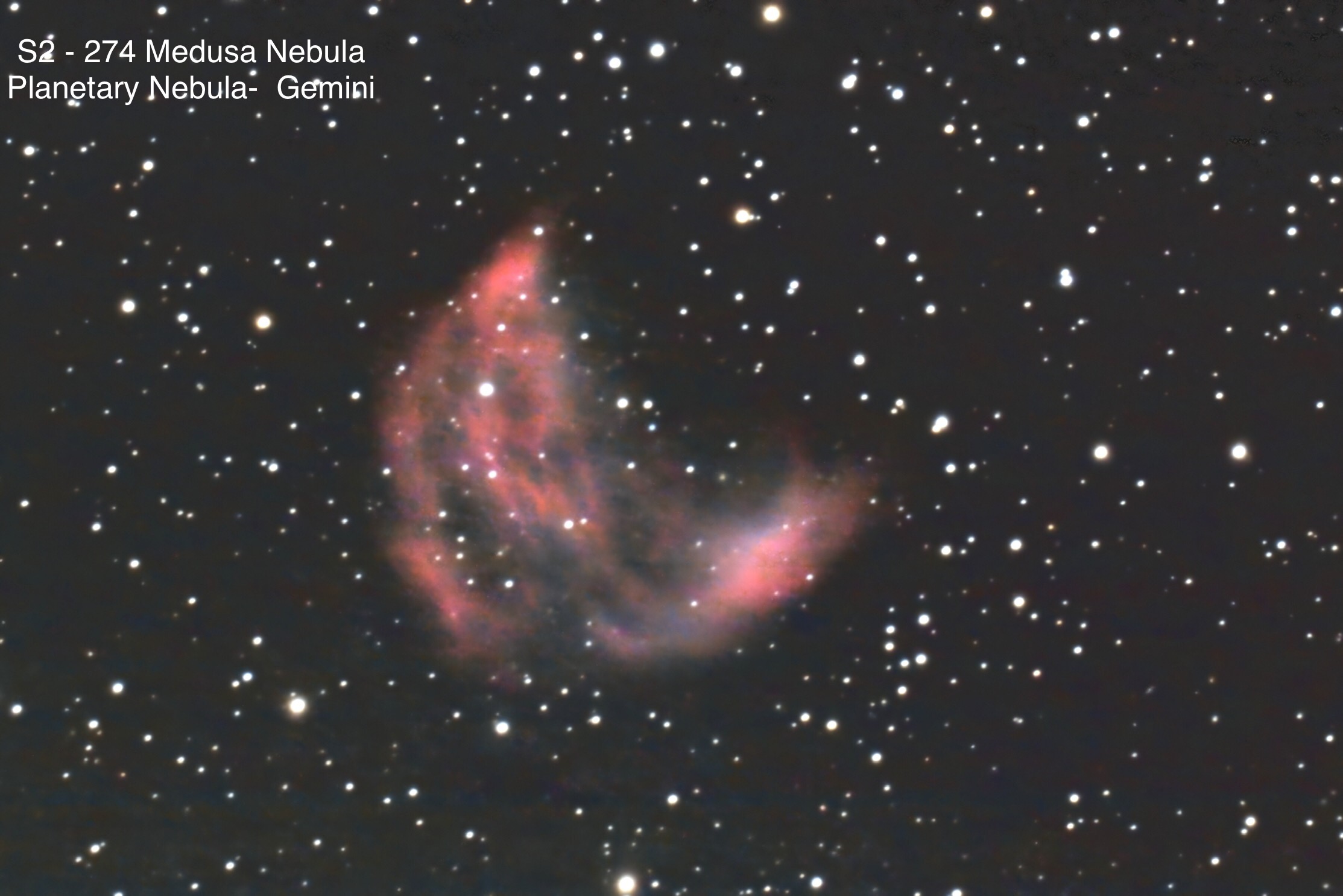 S2-274 Medusa Nebula Planetary nebula Constellation Gemini