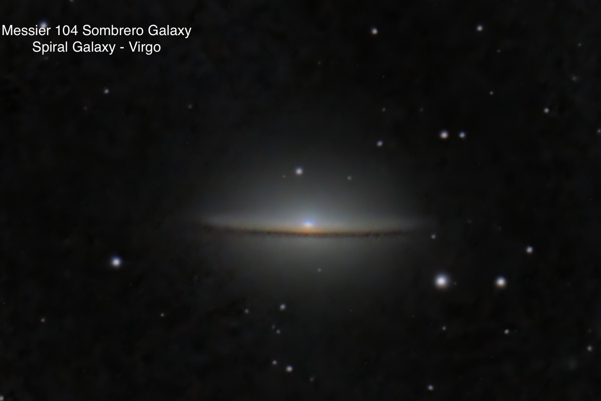 Messier 104 Sombrero Galaxy Spiral galaxy Constellation Virgo