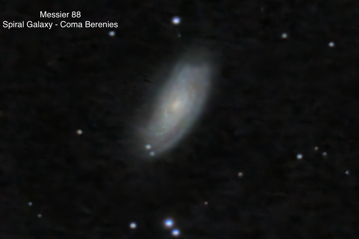 Messier 88 Spiral galaxy Constellation Coma Berenices