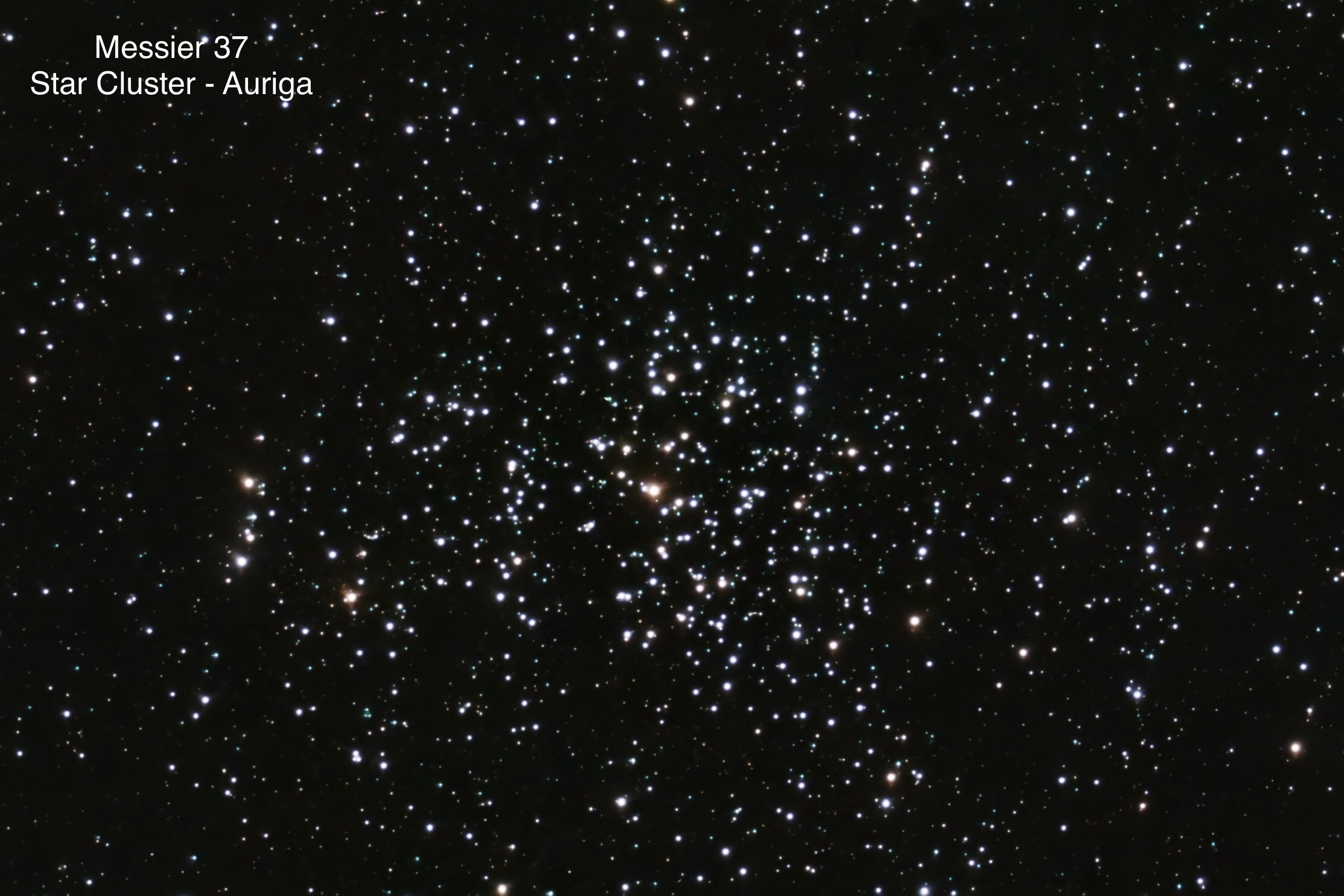 Messier 37 Star cluster Constellation Auriga