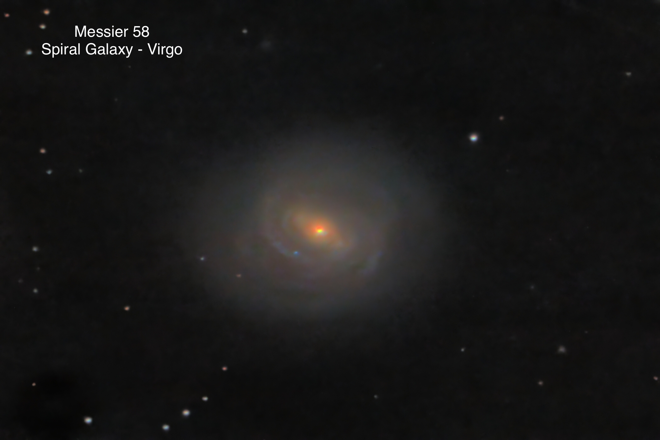 Messier 58 Spiral galaxy Constellation Virgo