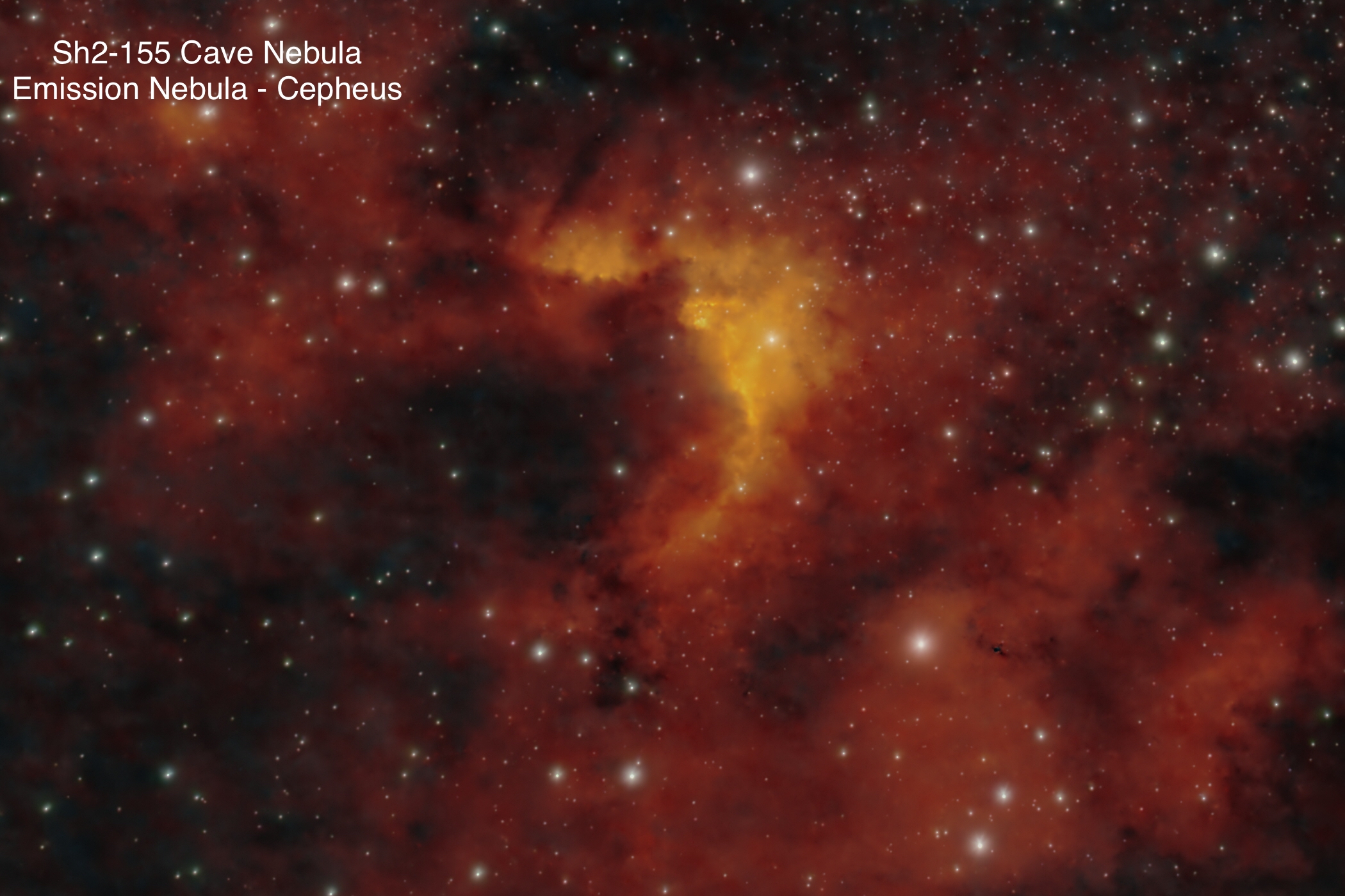 Sh2-155 Cave Nebula Emission nebula Constellation Cepheus
