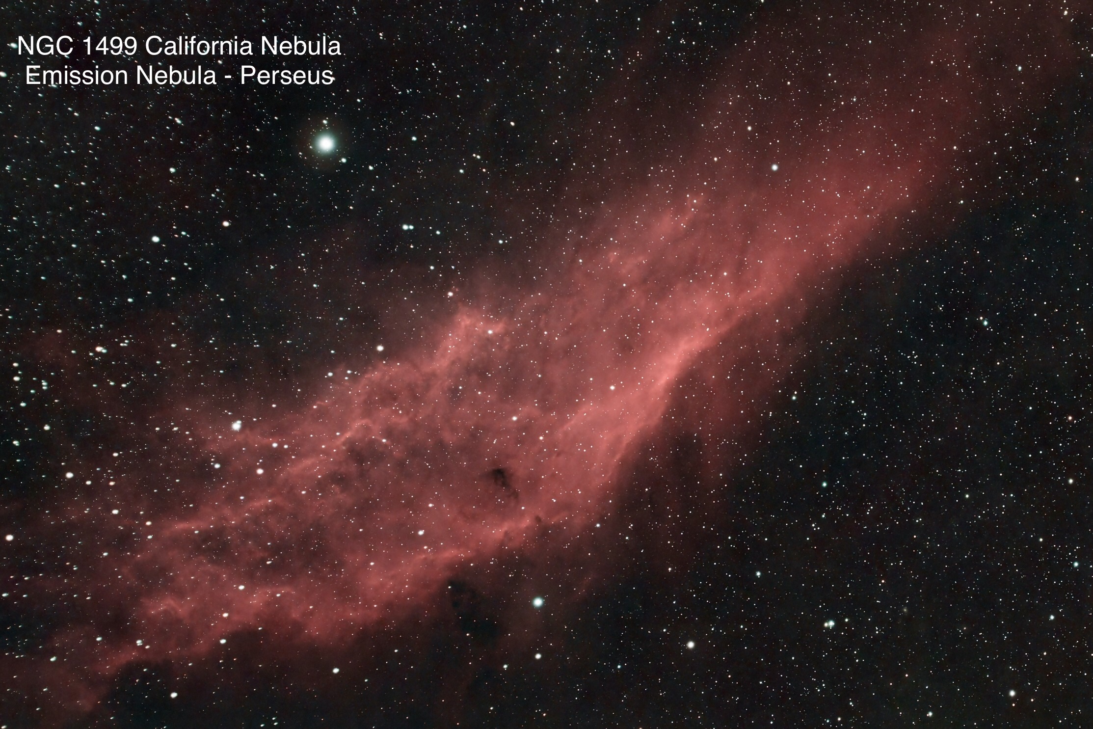 NGC 1499 California Nebula Emission nebula Constellation Perseus