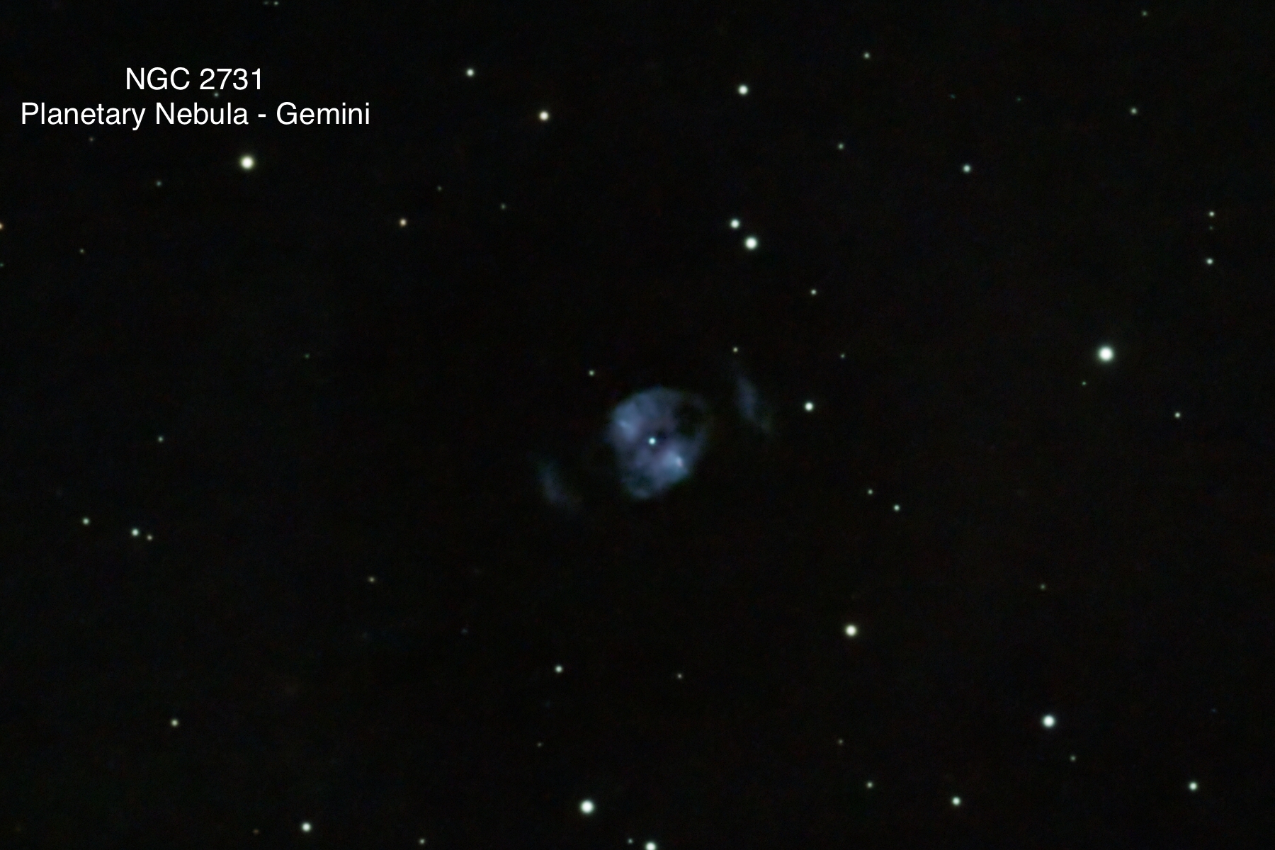 NGC 2731 Planetary nebula Constellation Gemini
