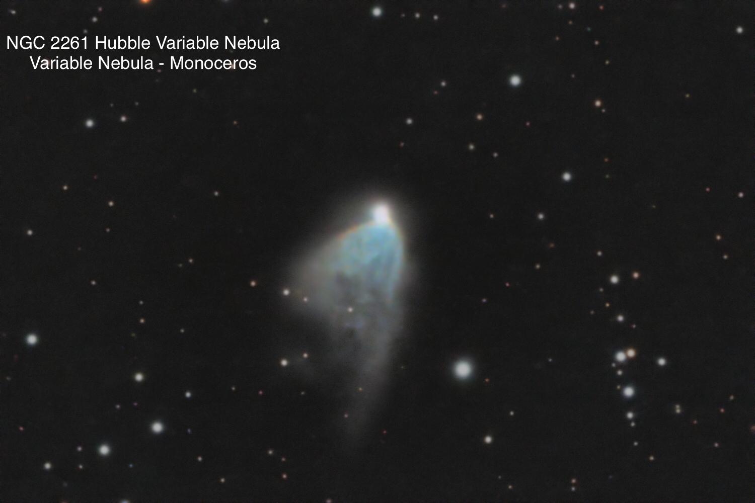 NGC 2261 Hubble Variable Nebula Variable nebula Constellation Monoceros