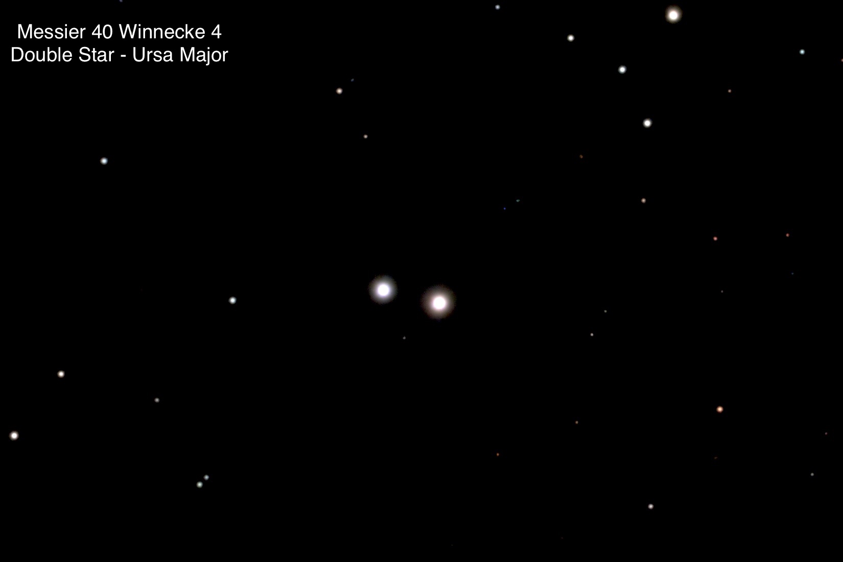 Messier 40 Winnecke 4 Double star Constellation Ursa Major