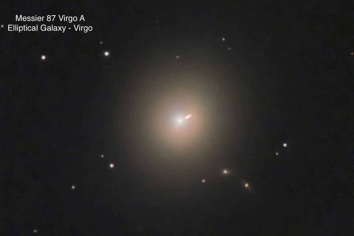Messier 87 Virgo A Elliptical galaxy Constellation Virgo