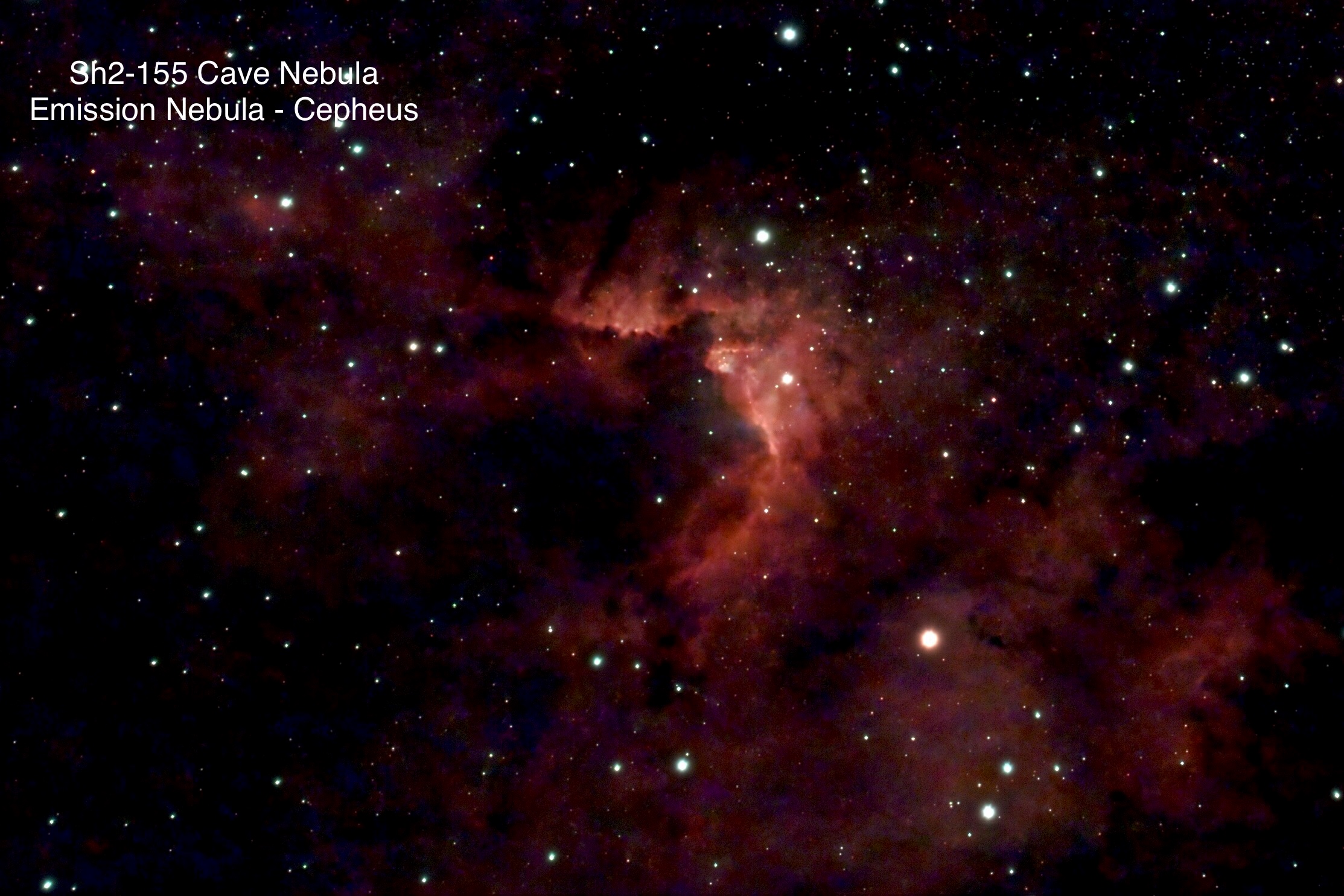 Sh2-155 Cave Nebula Emission nebula Constellation Cepheus