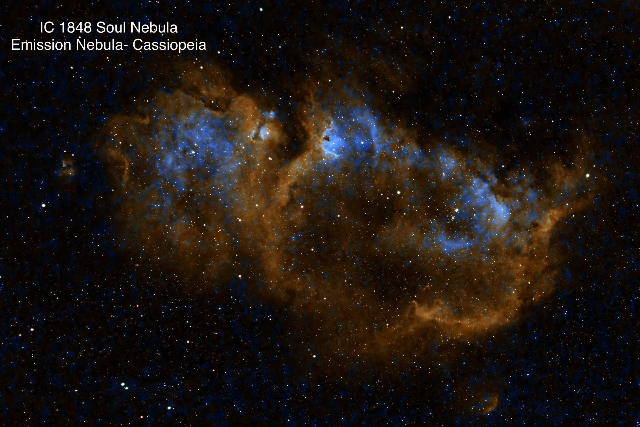 IC 1848 Soul Nebula Emission nebula Constellation Cassiopeia