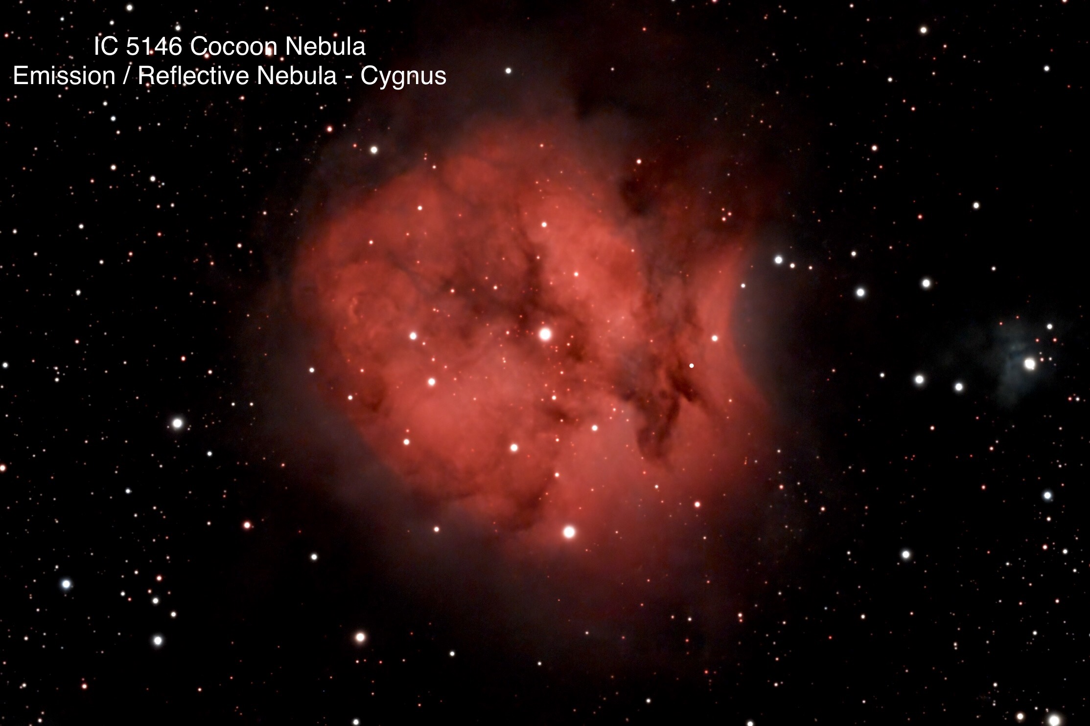 IC 5146 Cocoon Nebula Emission / Reflection nebula Constellation Cygnus