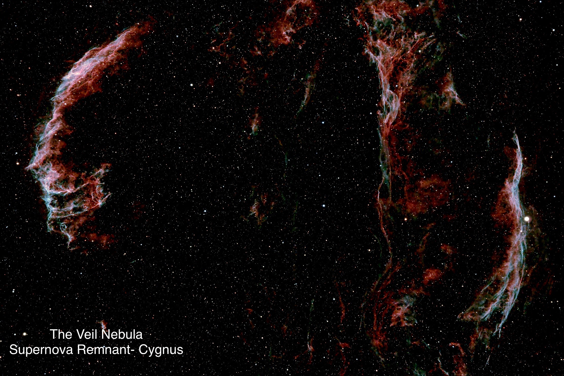 The Veil Nebula Supernova remnant Constellation Cygnus