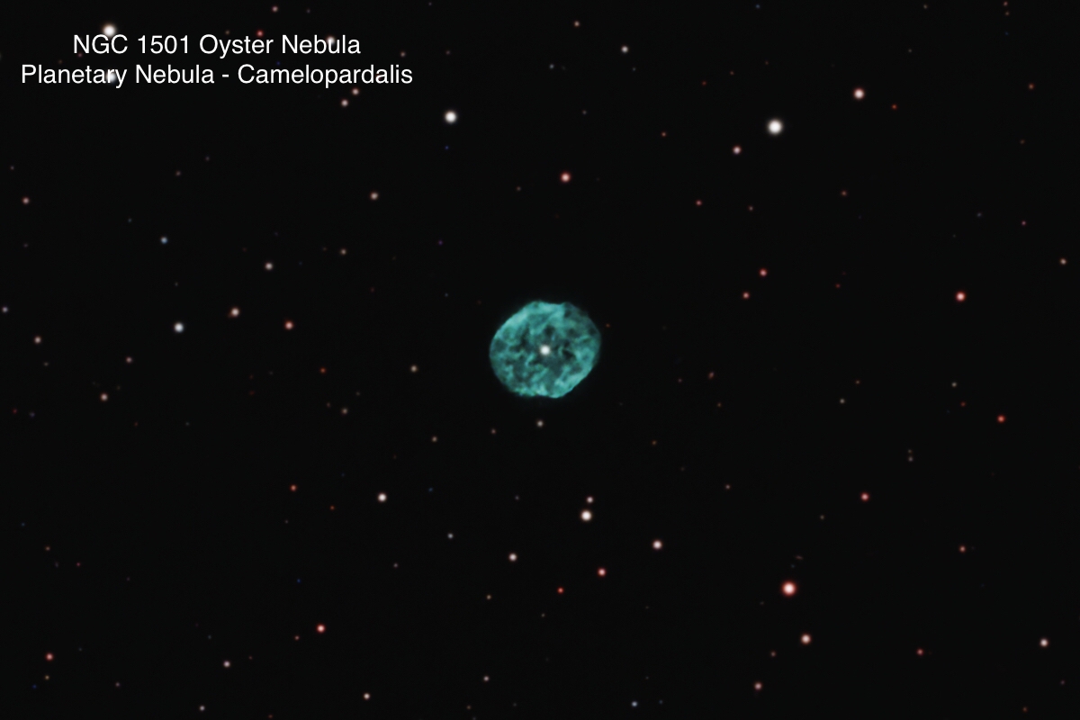 NGC 1501 Owl Nebula Planetary nebula Constellation Camelopardalis