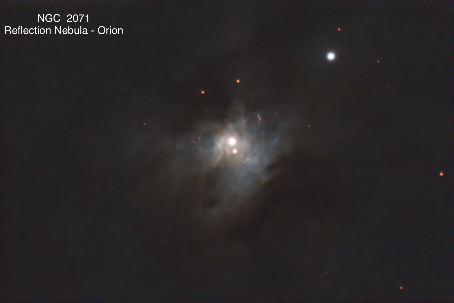 NGC 2071 Reflection nebula Constellation Orion